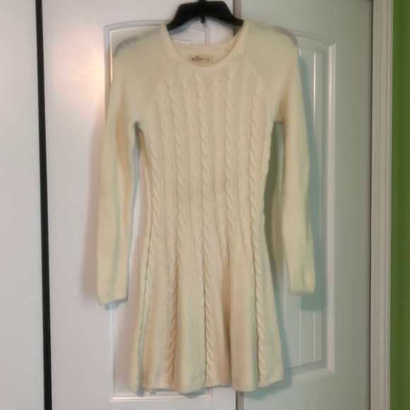 Hollister Dresses & Skirts - 5. Hollister California cream Sweater dress